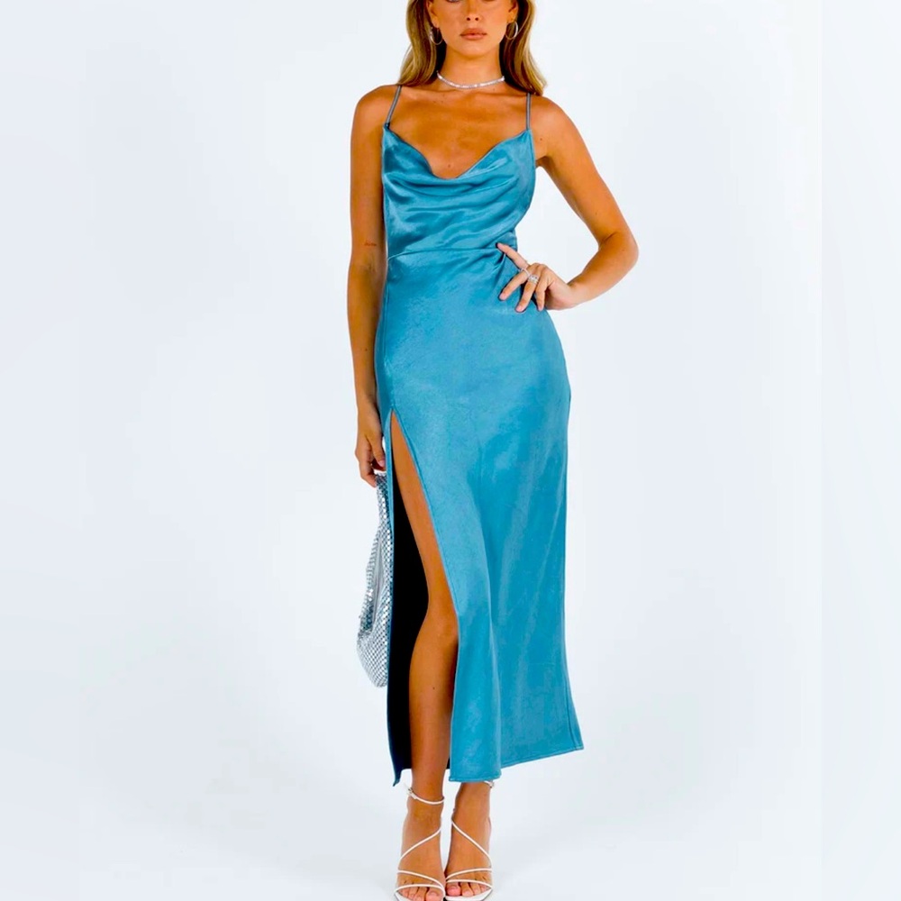 🎉🎈HP🎈🎉 Lioness blue midi dress (princess poly) walk the line
